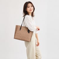 🎀COACH コーチ モリー トート バッグ・シグネチャー キャンバス CV967 IMQRX