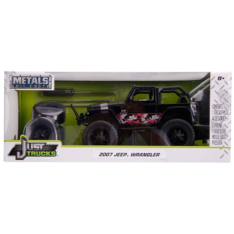 JADATOYS 1:24 JUST TRUCKS w/RACK & WHEELS 2007