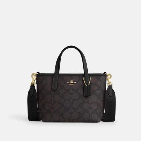 🎀コーチ COACH シティ ミニ トート バッグ・シグネチャー キャンバス CW032 IMXAQ