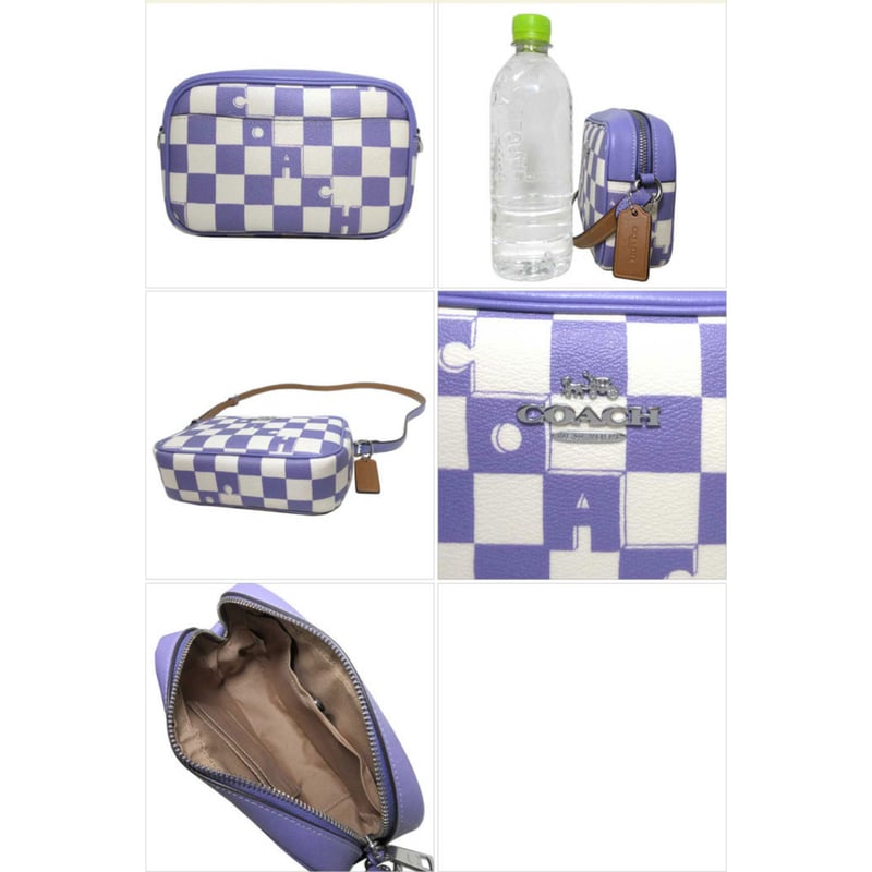 コーチ ショルダーバッグ COACH チェッカーボード プリント ミニ 