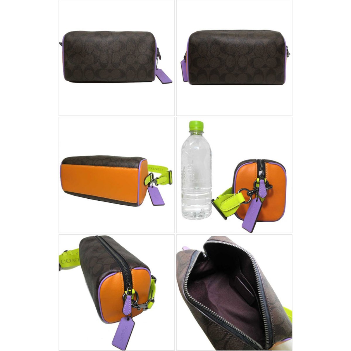 コーチ ショルダーバッグ COACH カラーブロック シグネチャー アクセル  