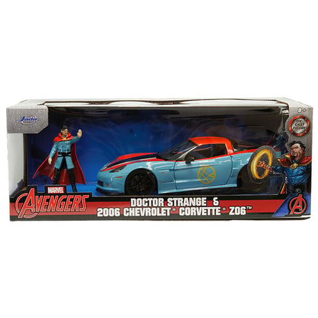 1:24 MARVEL AVENGERS 2006 CHEVROLET CORVETTE Z06 w/DOCTOR STRANGE【Dr.ストレンジ】ミニカー