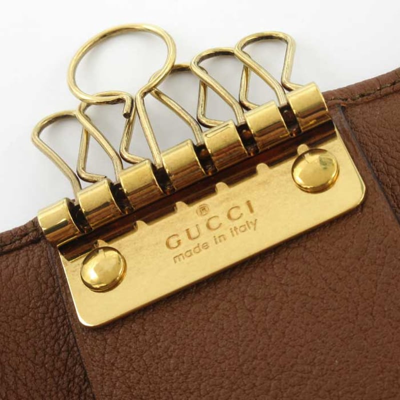 グッチ キーケース GUCCI DIANA レザー バンブー 6連キーケース 658636