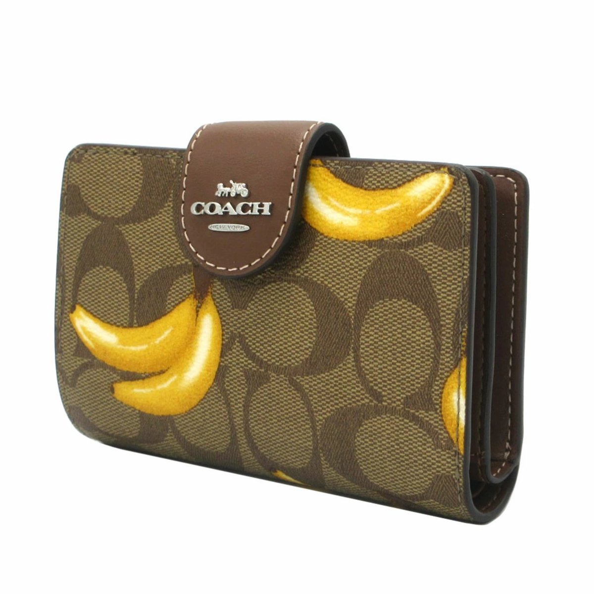 コーチ 財布 二つ折り財布 スナップ ウォレット キャンバス