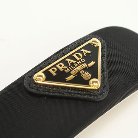 PRADA プラダ Re-Nylon ヘアクリップ バレッタ 1IF129 2DMI F0632 レディース ブラック