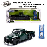 JADATOYS 1:24 JUST TRUCKS w/RACK & WHEELS 1953 Chevy Pickup ミニカー