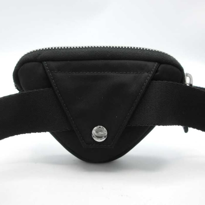 プラダ PRADA ナイロン ミニ ポーチ付きベルト【#100】2CN087 2DMN F00 