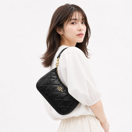 🎀コーチ COACH テリ ショルダー バッグ・キルティング CDY83 IMBLK
