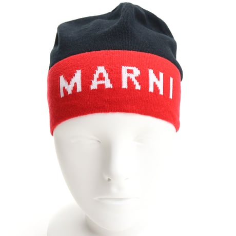 マルニ MARNI レディース－帽子類 ブランドロゴCLMC0025Q1　UFH527　00N99ブラック レッド系