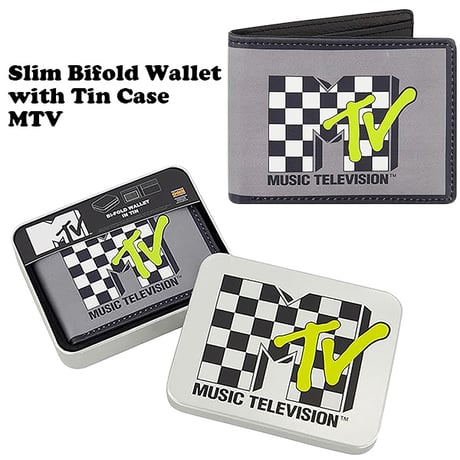 BIFOLD ウォレット in ティンケース MTV CHECKERBOAD
