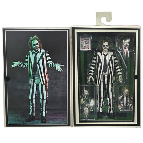 ビートルジュース 7"アクションフィギュア STRIPED SUIT【NECA】