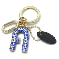 フルラ キーホルダー バッグチャーム FURLA 1927 ライトストーン アーチ ロゴ キーリング WR00537 9AS000 2579S ブティック レディース