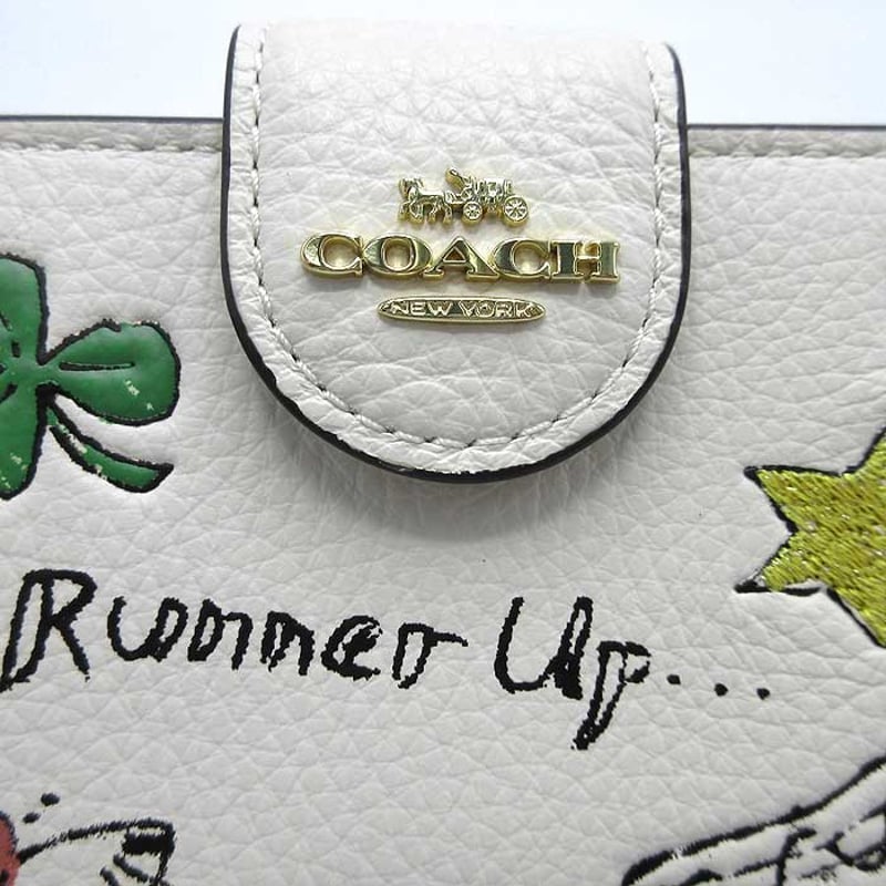 【新品】COACH レアカラー ミディアム ジップ ウォレット 希少色 コーチ 二つ折り財布 COACH レザー ミディアム コーナー ジップ