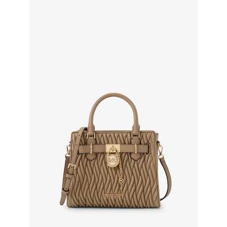 🎀MICHAEL KORS OUTLET HAMILTON サッチェル スモール　 #35S6GHMS1Y220　キャメル
