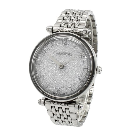 🌟SWAROVSKI Crystalline Wonder（5656929）  レディース腕時計💎✨ シルバー文字盤 × シルバーベルトで上品に輝くデザイン