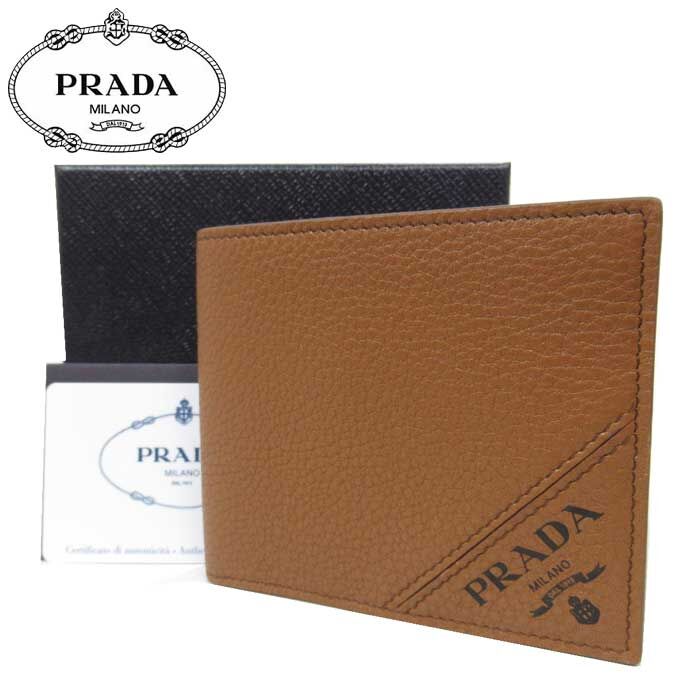 PRADA 二つ折り財布(小銭入れ無し) 2MO513-2DDG-F0401 メンズ | I