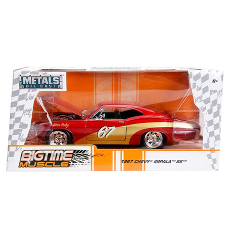 JADATOYS 1:24 BTM 1967 Chevy Impala SS ミニカー