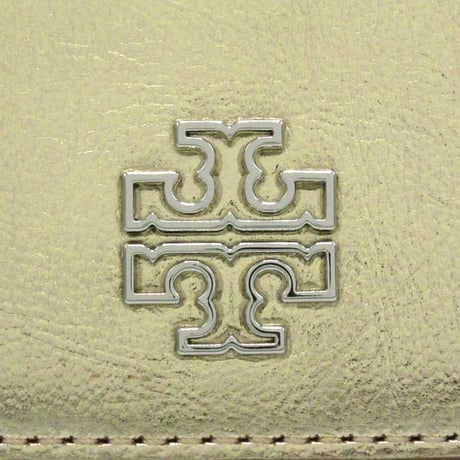トリーバーチ 三つ折り財布 TORY BURCH BRITTEN メタリック レザー 171542 0725 723 SPARK GOLD アウトレット レディース