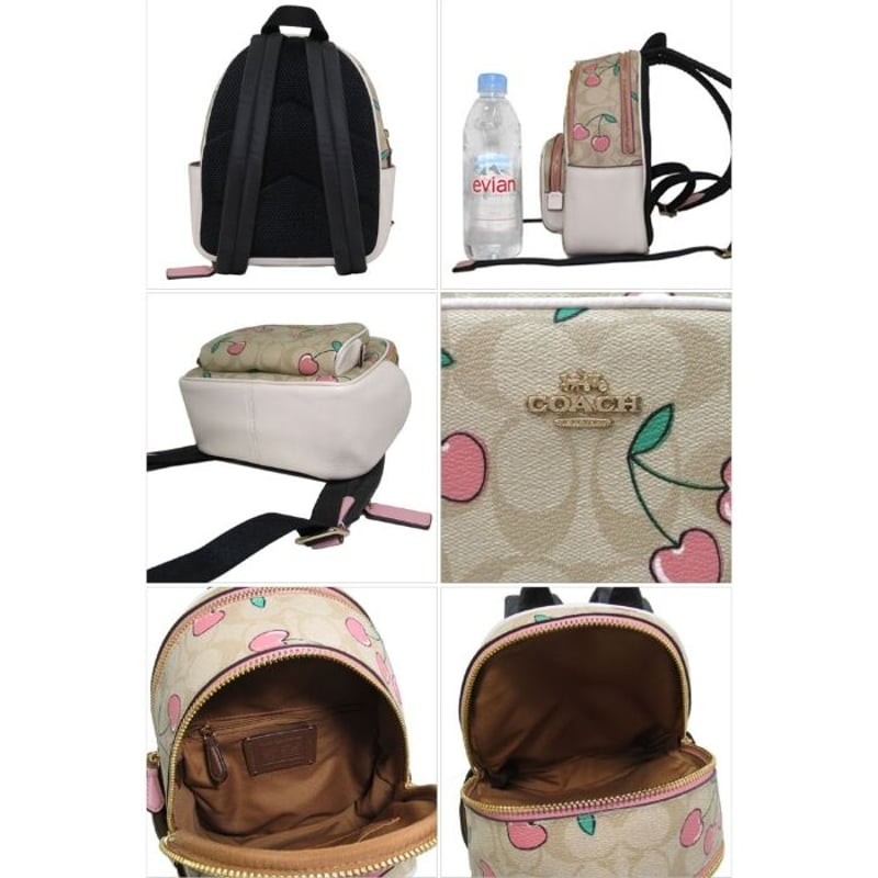コーチ バッグ リュック COACH シグネチャー ハート チェリー プリント