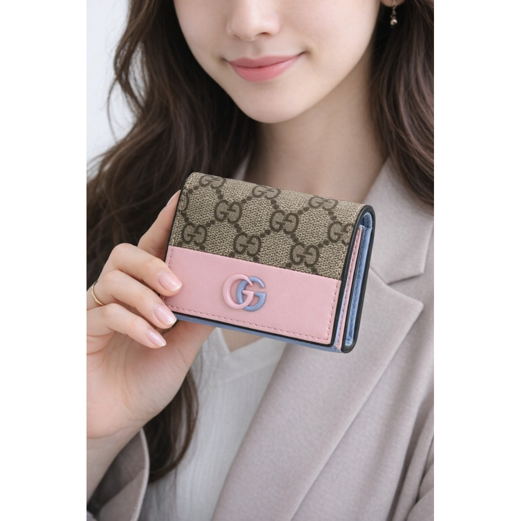 🎀グッチ カードケース GUCCI GGマーモント GGスプリーム 二つ折り