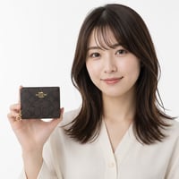 🎀コーチ COACH スナップ ウォレット・シグネチャー キャンバス　CW789 IMXAQ