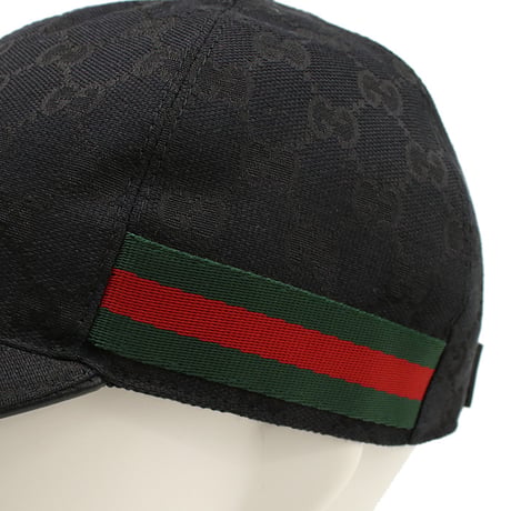 グッチ GUCCI ベースボールキャップ メンズ GGキャンバス200035　KQWBG　1060ブラック #M