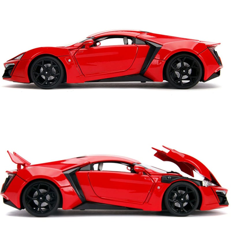 JADATOYS 1:18 ワイルドスピードダイキャストカー LYKAN HYPERSPORT
