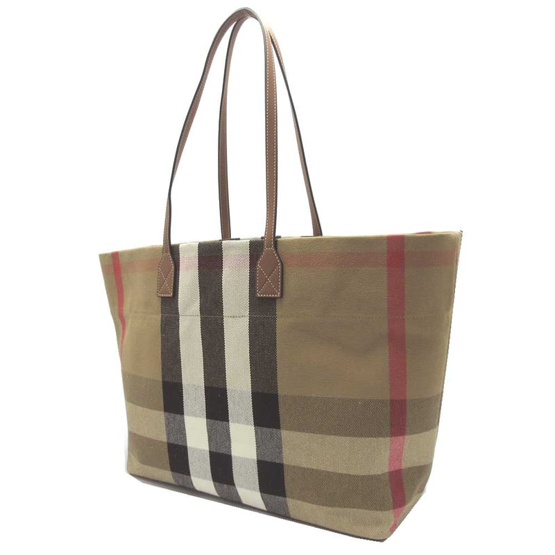 バーバリー トートバッグ BURBERRY ロンドン コットン チェック柄 8084047 T...