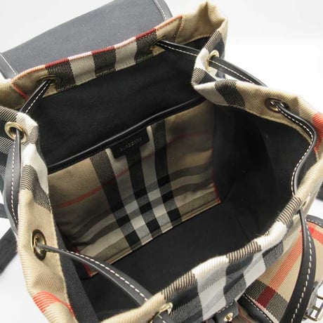 🎀バーバリー バッグ リュック BURBERRY キャンバス チェック柄 バックパック 8123101 (アーカイブベージュ) レディース