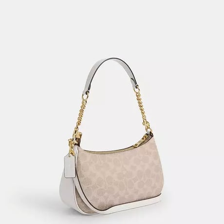 🎀コーチ COACH　テリ ショルダー バッグ・シグネチャー キャンバス　CV933 IMXDM