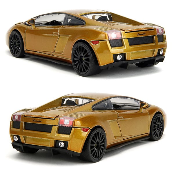 激レア　ワイルドスピード　ダイキャストカー　ランボルギーニ ゴールドバージョン JADATOYS 1:24 ワイルドスピードダイキャストカー LAMBORGHINI GALL