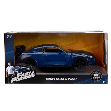 JADATOYS 1:32 ワイルドスピードダイキャストカー BRIAN'S NISSAN GT-R R35