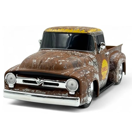 M2 MACHINES 1:24 SHELL 1956 Ford F-100 Weathered/Rusted 【シェル】ミニカー