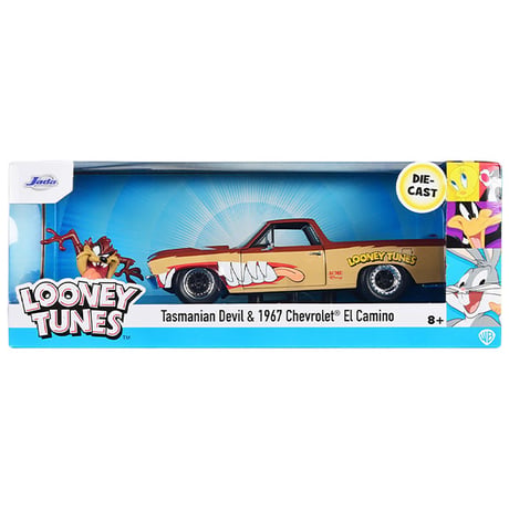 1:24 LOONEY TUNES 1967 CHEVY EL CAMINO w/ TASMANIAN DEVIL 【ルーニーチューンズ】ミニカー