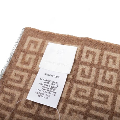 ジバンシー GIVENCHY マフラー GV3518-J6261-004 ユニセックス メンズ レディース ベージュ ブラウン マフラー