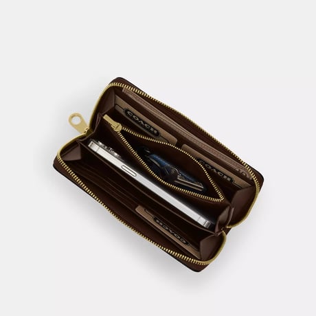 🎀コーチ COACH ロング ジップ アラウンド ウォレット シグネチャー キャンバス CW778 IMXHE