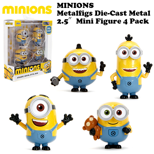METALFIGS Diecast Figure MINIONS 4-Pack【ミニオン フィ