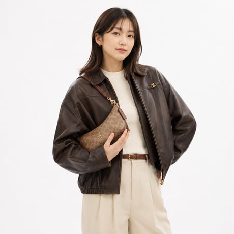 🎀コーチ COACH　ケイトリン ショルダー バッグ・シグネチャー キャンバス　CEK80 IMXHE