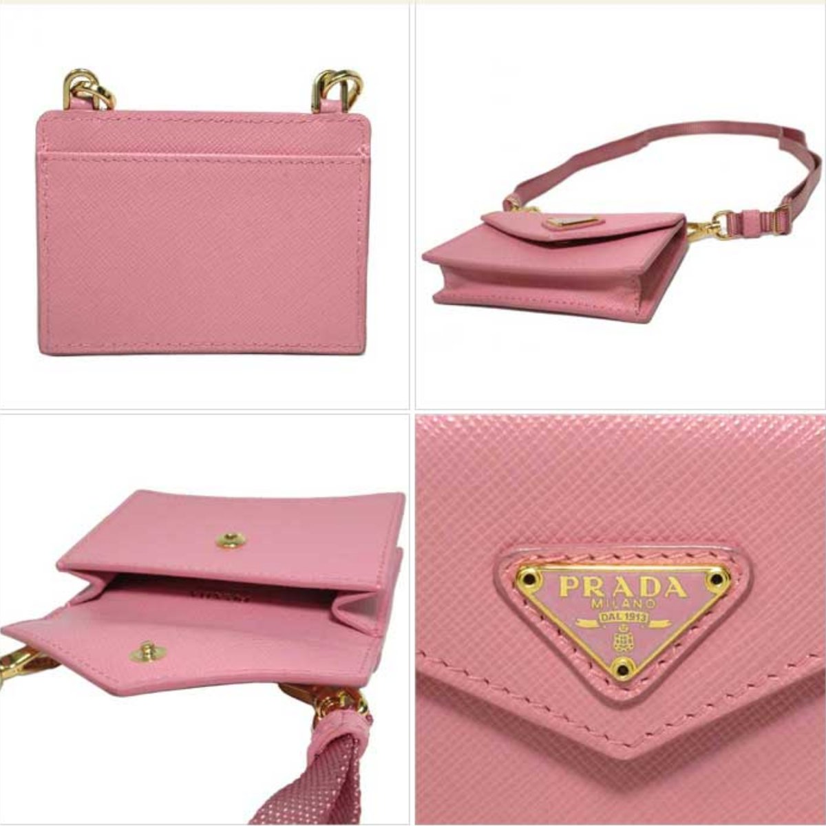 プラダ カードケース PRADA ロゴ ストラップ付き 1TL404 QHH F0442 SA...