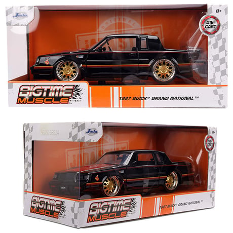 JADATOYS 1:24 BTM 1987 Buick Grand National ミニカー