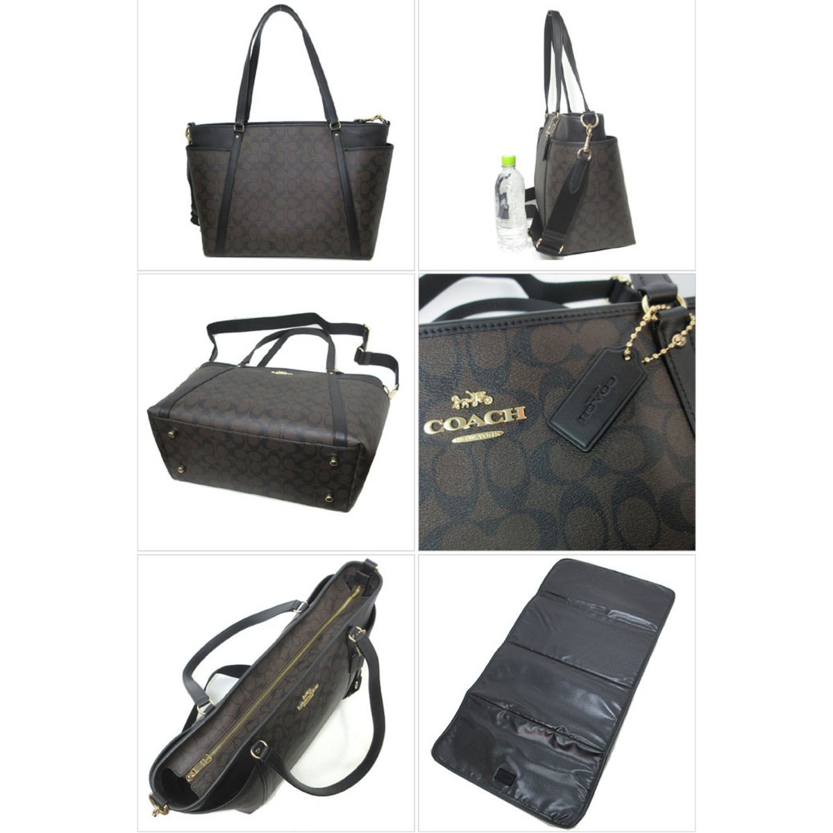 コーチ トートバッグ COACH ベビーバッグ PVC シグネチャー キャンバス  