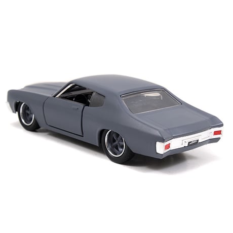 JADATOYS 1:32 ワイルドスピードダイキャストカー DOM'S CHEVY CHEVELLE SS Primer Gray