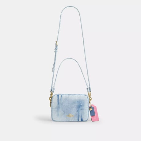 🎀コーチ COACH　キャリー クロスボディ バッグ・ラブド デニム・チャーム　CEK67 IMNIM