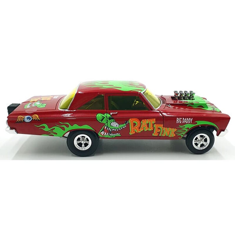 ACME 1:18 RAT FINK 1965 PLYMOUTH AWB Red with G