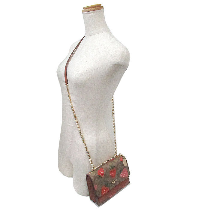 コーチ ショルダーバッグ COACH シグネチャー ワイルド ストロベリー  