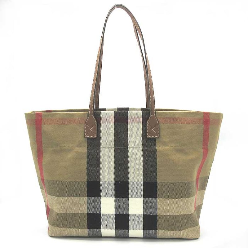 バーバリー トートバッグ BURBERRY ロンドン コットン チェック バーバリー トートバッグ BURBERRY ロンドン コットン チェック
