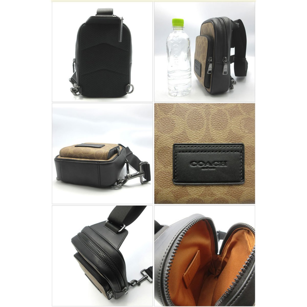 【COACH】ジリアン スリングバック コーチ COACH レーサー PVC シグネチャー スリングパック ボディ