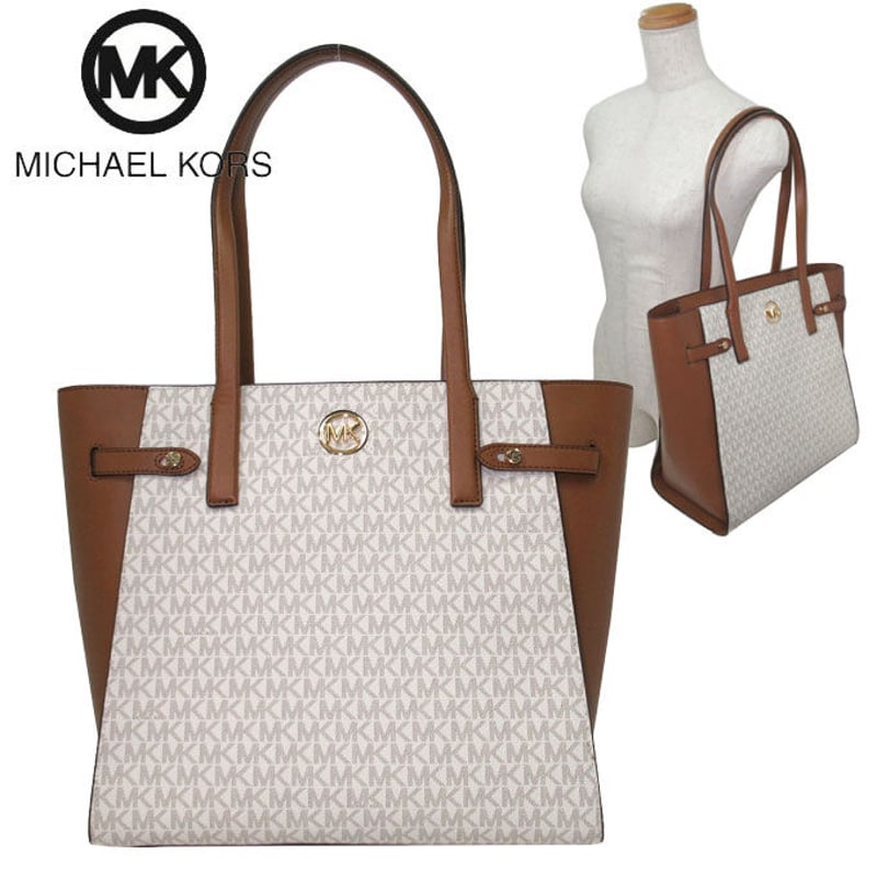 MICHAEL KORS レザー トートバッグ 2way ハミルトン バニラ