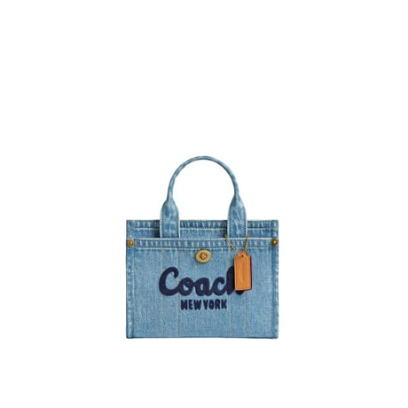 🎀コーチ COACH カーゴ トート バッグ 20  CZ100 B4/IN｜デニムトート