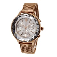 🌟SWAROVSKI Nova Chrono（5677506）レディース腕時計  シルバー文字盤 × ローズゴールドベルト✨
